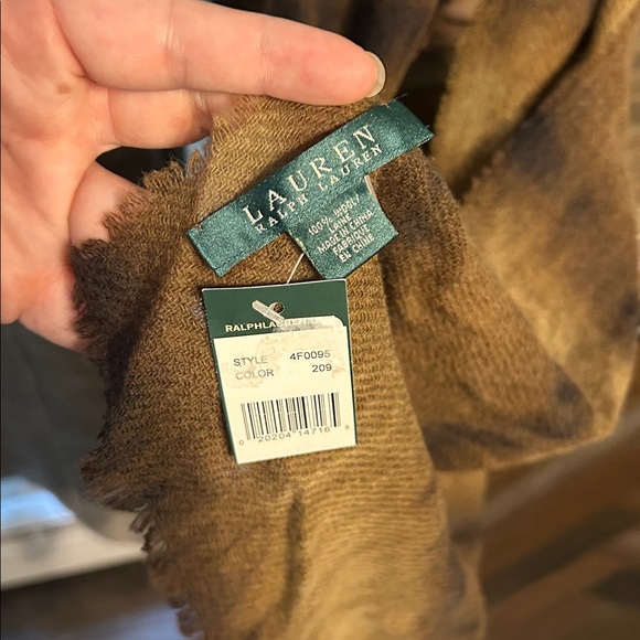 Brown and Black Ralph Lauren Scarf - Picture 4 of 4